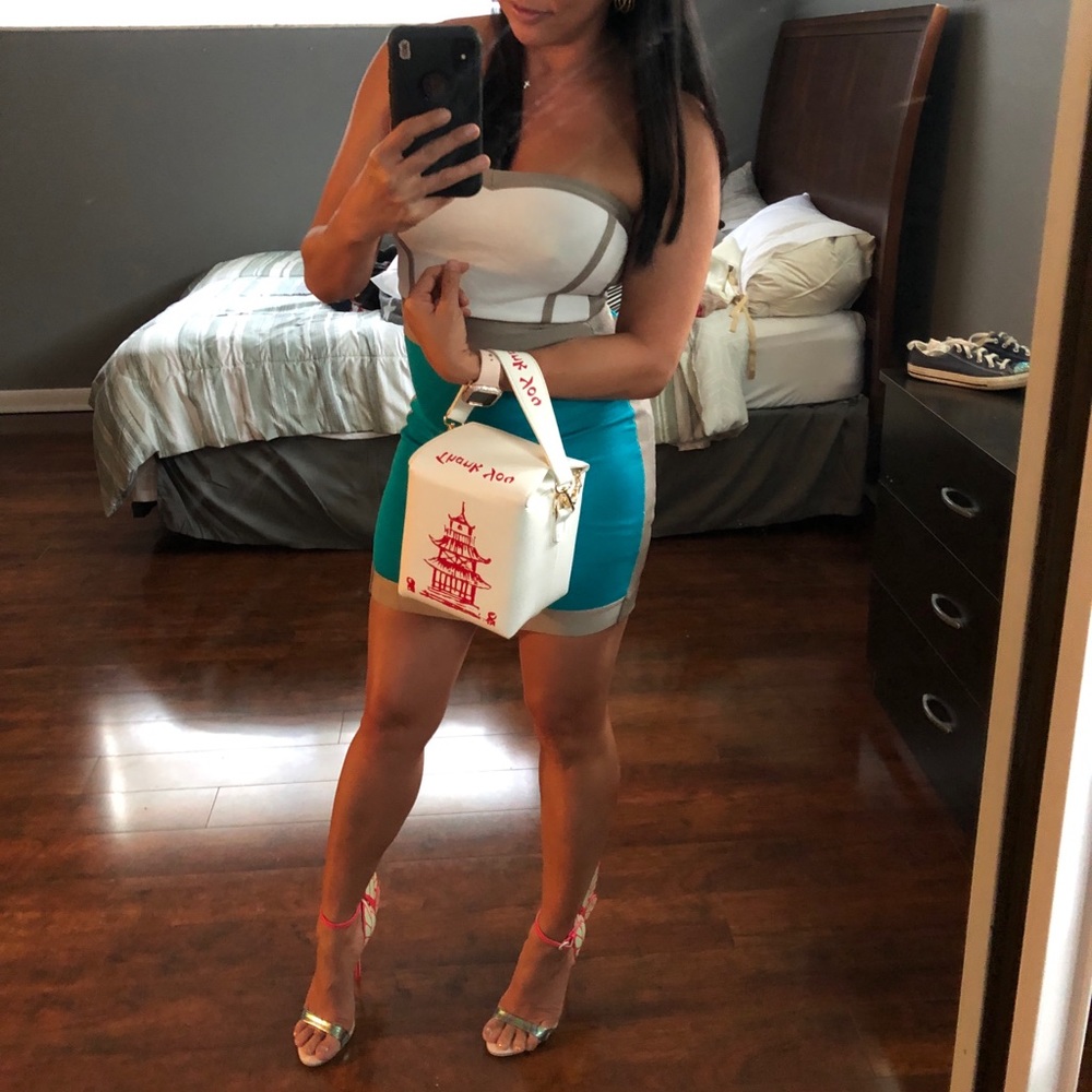 Bebe Bandage Dress XS